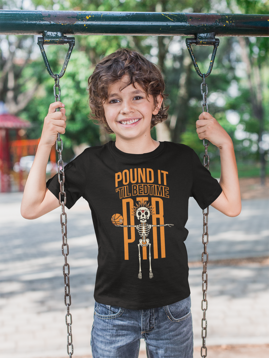 Pound The Rock - Youth - Premium T-shirt - Pound It 'Til Bedtime - Black